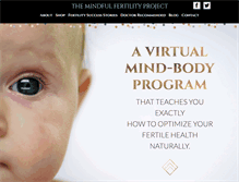 Tablet Screenshot of mindfulfertilityproject.com